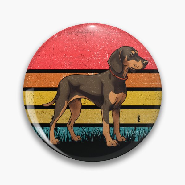 Artikelvorschau, Black and Tan Coonhound Vintage Retro Sunset entworfen und verkauft von rafaeltto.