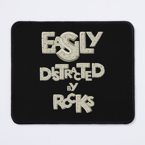 Item preview, easily distracted by rocks designed and sold by manardesign.