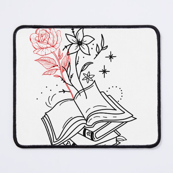 Item preview, flowers growing from book Sticker designed and sold by TheArtful-A7med.