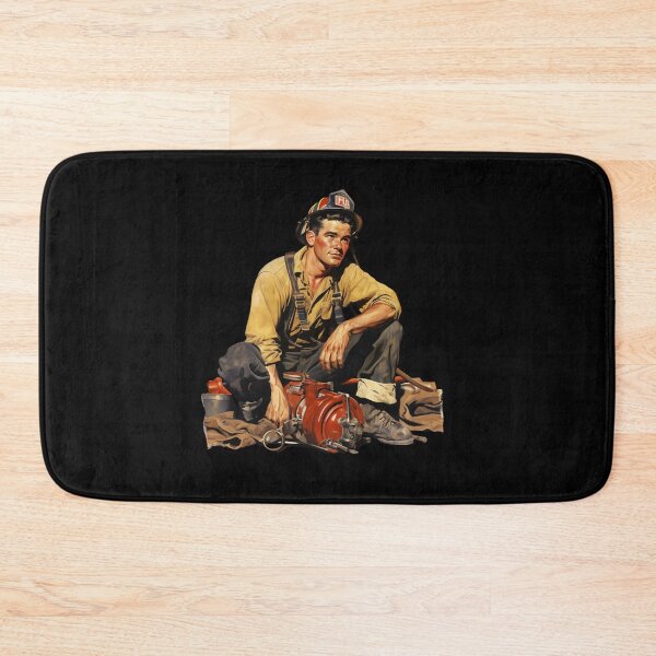 Item preview, Retro firefighter designed and sold by Mateusz Majcherek.