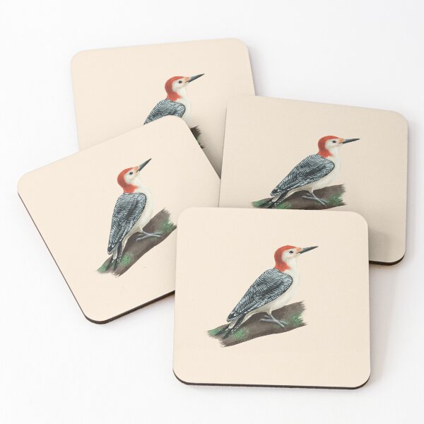 Item preview, Red Bellied Woodpecker standing on a mossy branch designed and sold by Nick Garnhart.