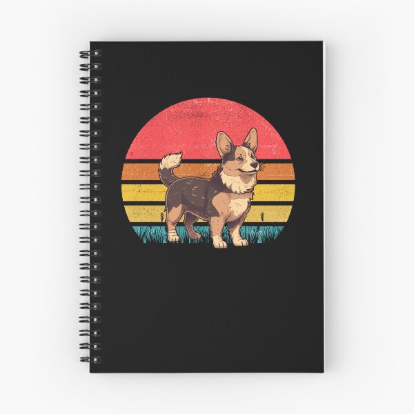 Item preview, Black Brindle Corgi Vintage Retro Sunset designed and sold by rafaeltto.