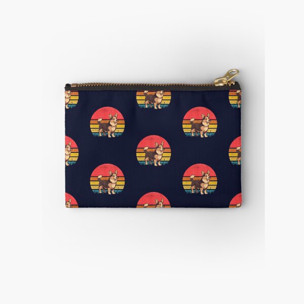 Item preview, Black Brindle Corgi Vintage Retro Sunset designed and sold by rafaeltto.