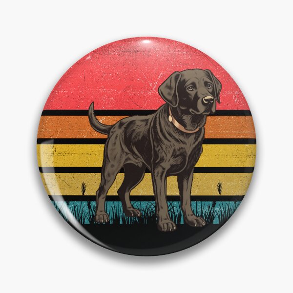 Item preview, Black Labrador Vintage Retro Sunset designed and sold by rafaeltto.