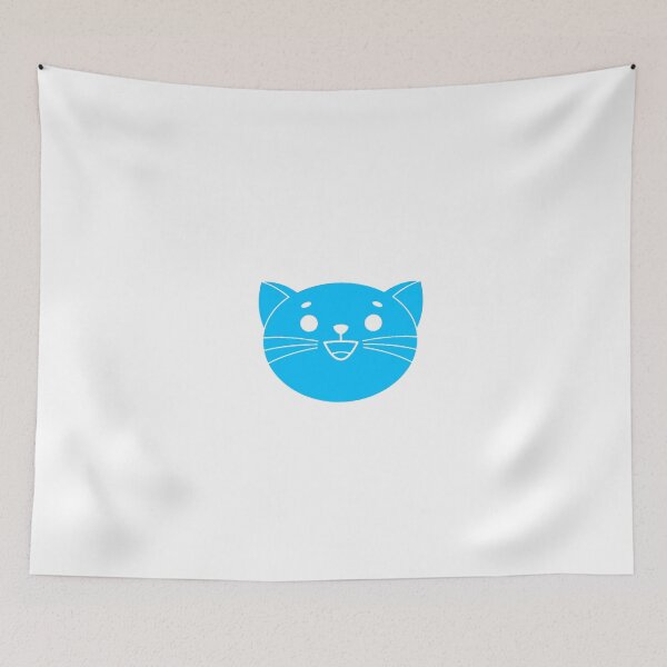 Item preview, blue cat face designed and sold by LEOEXPRESS.