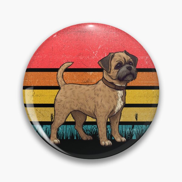 Item preview, Border Terrier Vintage Retro Sunset designed and sold by rafaeltto.