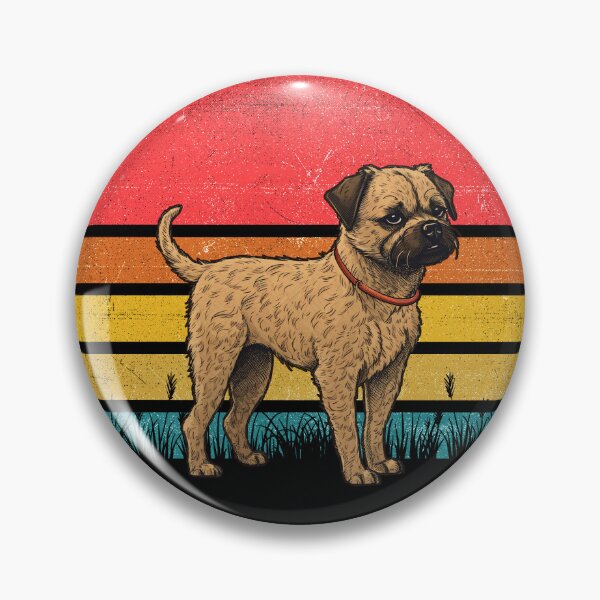 Item preview, Border Terrier Vintage Retro Sunset designed and sold by rafaeltto.