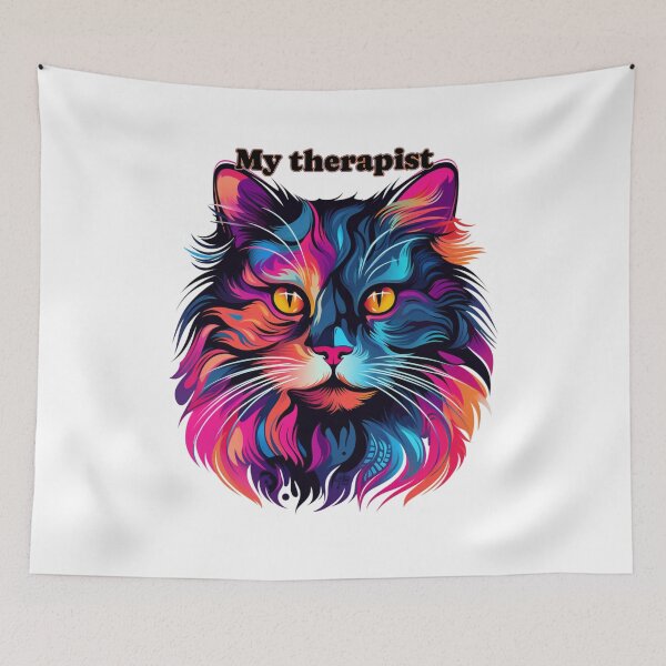 Item preview, My therapist ... Cat full color designed and sold by JonathanP514.