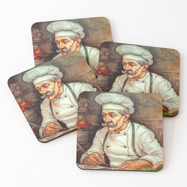 Item preview, Chef drawing designed and sold by ComicsFactory.