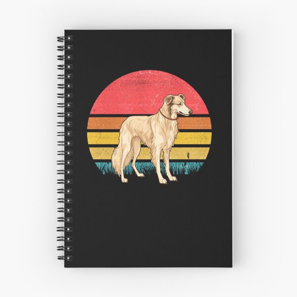Aperçu de l'œuvre Borzoi Vintage Retro Sunset créée et vendue par rafaeltto.
