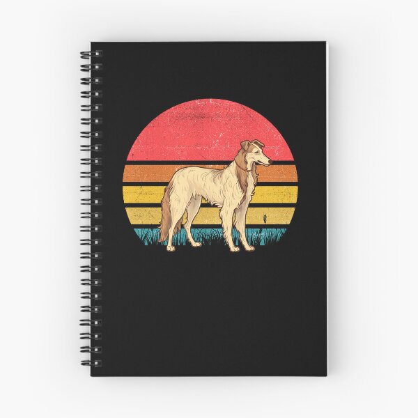 Aperçu de l'œuvre Borzoi Vintage Retro Sunset créée et vendue par rafaeltto.