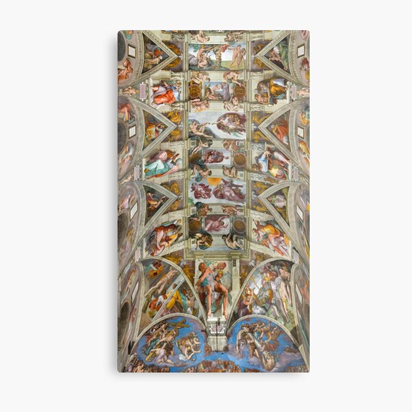 Michelangelo - The Sistine Chapel Metal Print