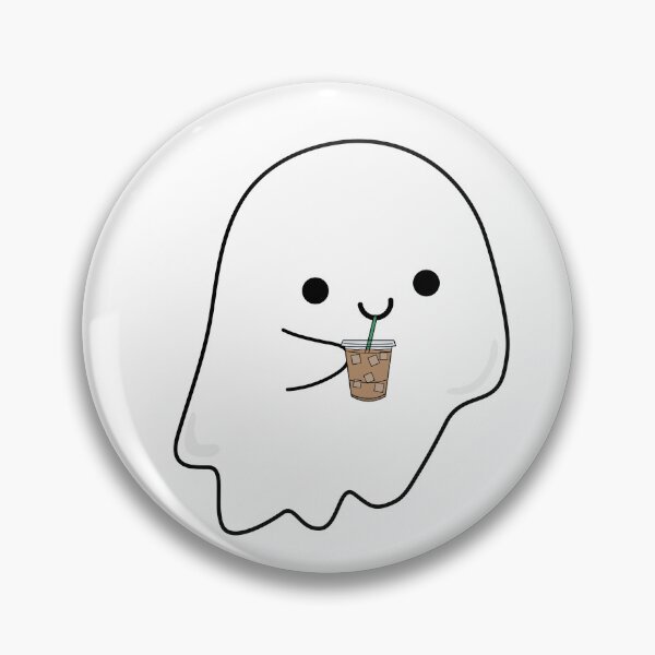 Item preview, ghost with iced coffee designed and sold by darianedesigns.