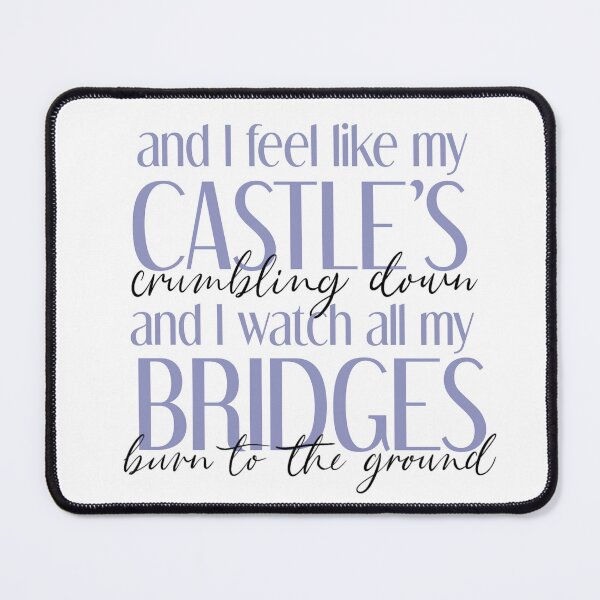 Item preview, Castles crumbling lyrics designed and sold by LilBitStickers.