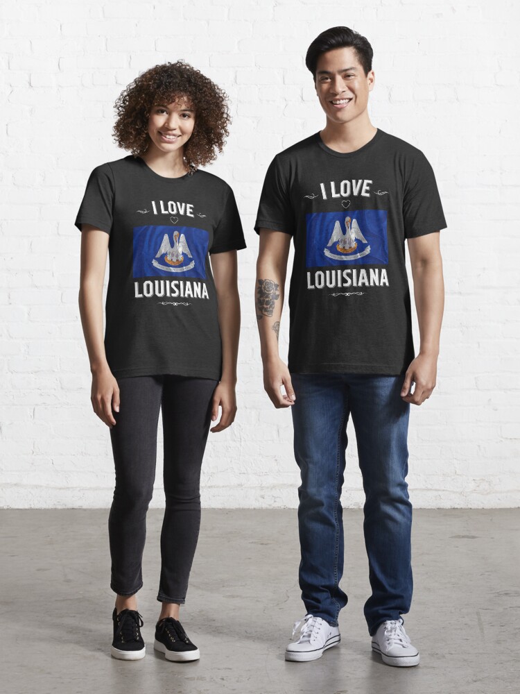  I Love Louisiana Shirt Unisex : Clothing, Shoes & Jewelry