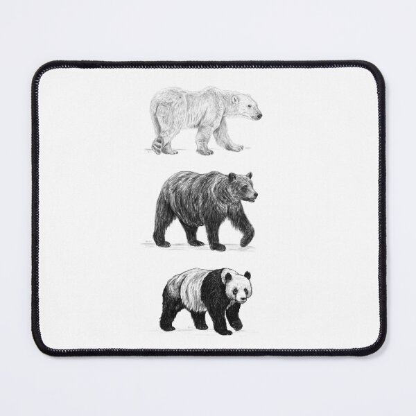 Item preview, Three Bears, Vertical Design (Polar Bear, Grizzly Bear, Panda) [Realistic Artwork] designed and sold by flypigart.