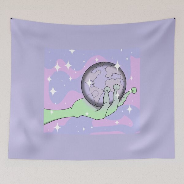 Item preview, Alien Holding Globe designed and sold by sofjac.