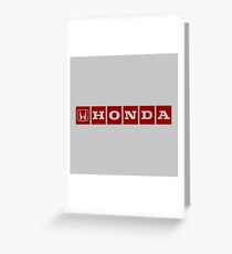 Honda red Greeting Card