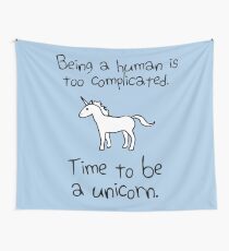 Time To Be A Unicorn Wall Tapestry