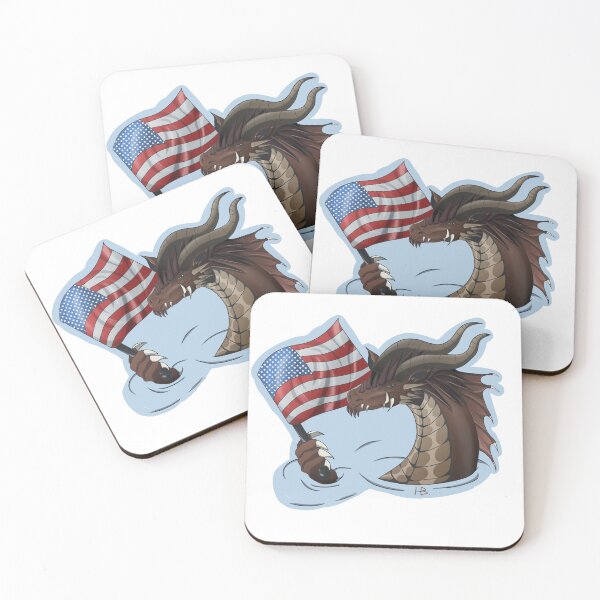 Item preview, Dragon kawaii flag stickers  designed and sold by Hiibo-o.