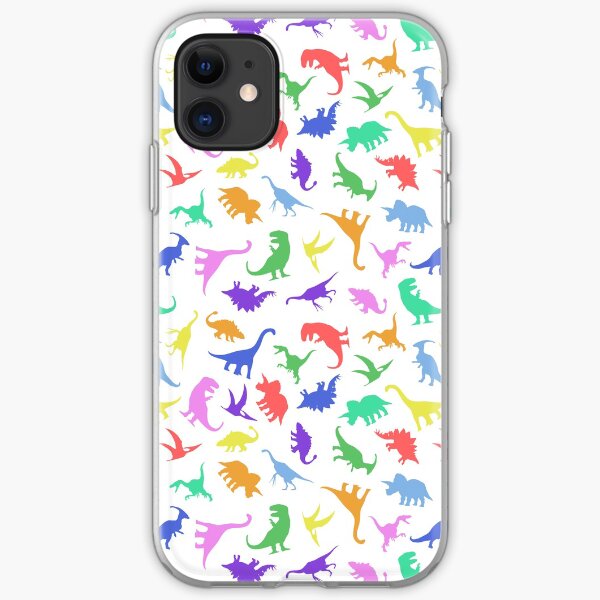Fun Dinosaur Pattern iPhone Soft Case