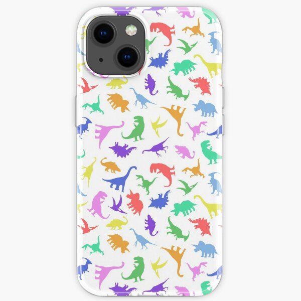 Fun Dinosaur Pattern iPhone Soft Case
