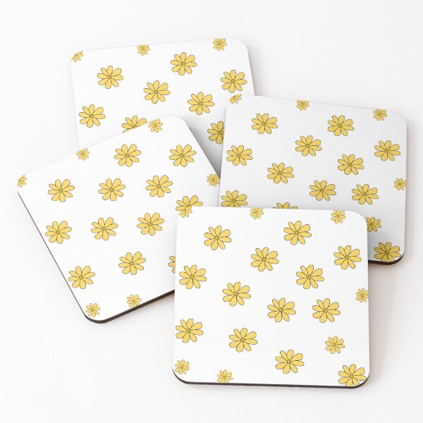 Item preview, Yellow flowers sticker sheet, flower pattern designed and sold by freja4876.
