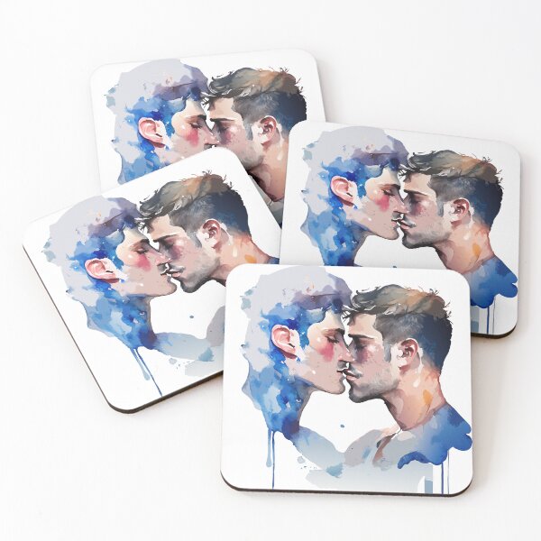 Item preview, boys kissing designed and sold by NoMad-BodyShop.