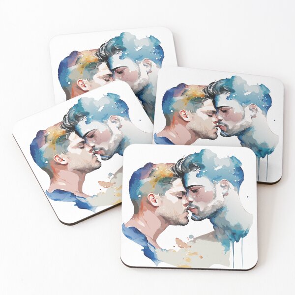 Item preview, boys kissing designed and sold by NoMad-BodyShop.