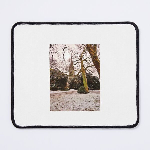 Item preview, Church Tower And Trees Under The Snow designed and sold by JoyPhotoArt.