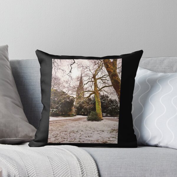 Item preview, Church Tower And Trees Under The Snow designed and sold by JoyPhotoArt.