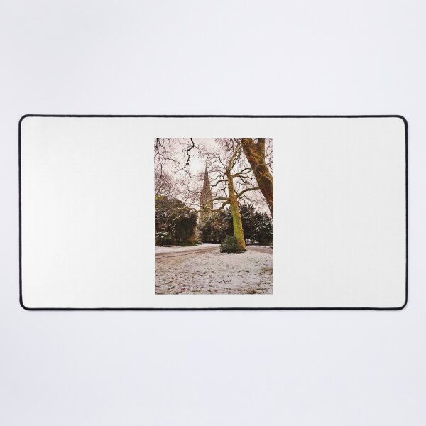 Item preview, Church Tower And Trees Under The Snow designed and sold by JoyPhotoArt.