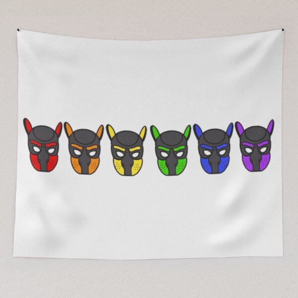 Item preview, Rainbow Pup Hoods designed and sold by Cosmic Leviathan Art.