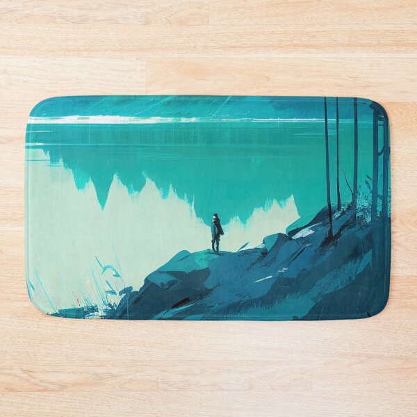 Item preview, Serene Teal Lake Reflections designed and sold by ArkenCross.
