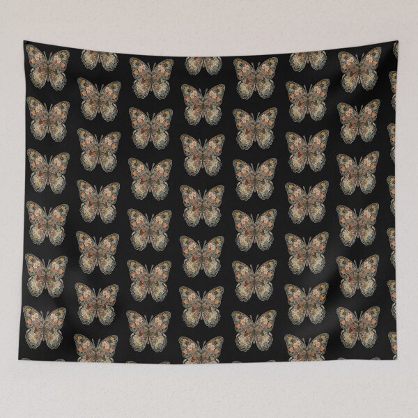 Item preview, Elegant Butterfly Tattoo with Floral Beauty - Artistic Body Ink designed and sold by Cheeky Companions.