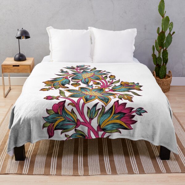 Item preview, Traditional Embroidery Pattern with Beautiful Colorful Flowers and roses designed and sold by Kai Multiverse.