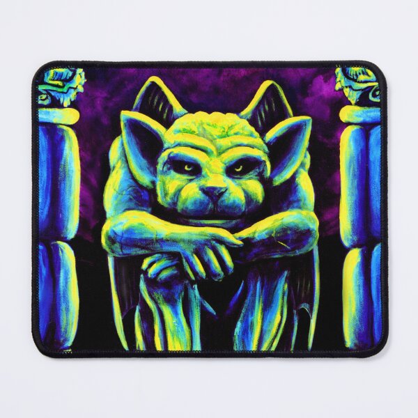 Item preview, Gothic Gargoyle Cool Trippy Vintage Blacklight Goth Hippie designed and sold by Vincent Monaco.