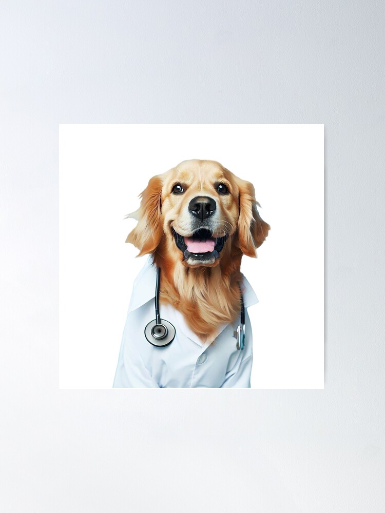 doctor dog" Poster by ARQDELART | Redbubble doctor dog" Poster by ARQDELART | Redbubble