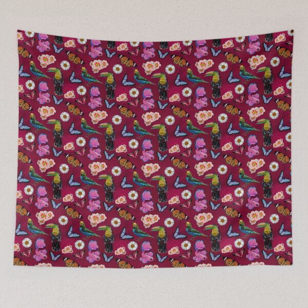 Item preview, Pink petals and plumage designed and sold by RachelEDesigns.