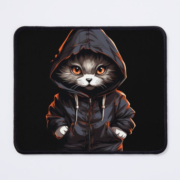 Item preview, Manga-inspired Rebellious Cat in a Hood designed and sold by MyMerryMary.