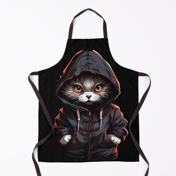 Item preview, Manga-inspired Rebellious Cat in a Hood designed and sold by MyMerryMary.