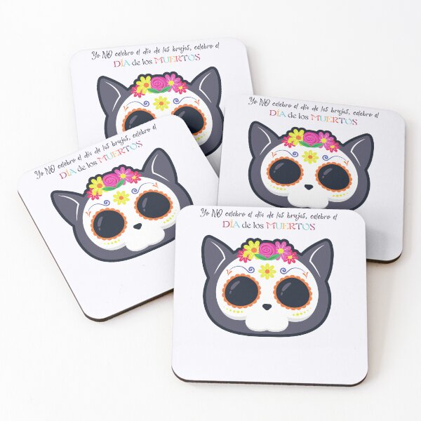 Item preview, Dia de Los Muertos Gato Blanco designed and sold by Shop illusia.