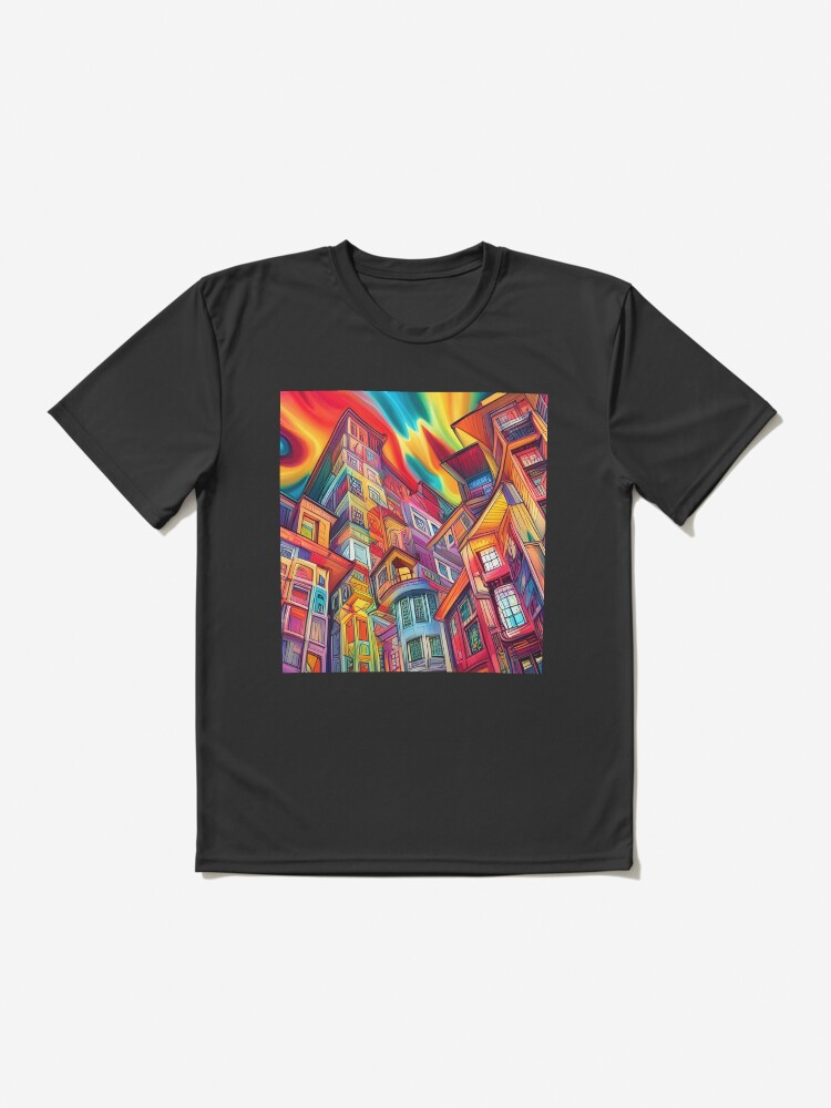 Thumbnail 2 of 7, Active T-Shirt, Graffiti City designed and sold by BrooklynPopArts.