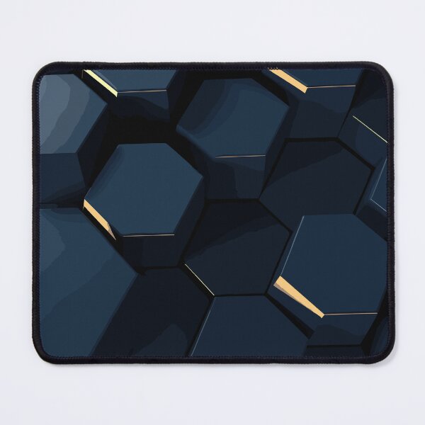 Item preview, Hexagonal dark navy texture background designed and sold by Aestheticlanart.