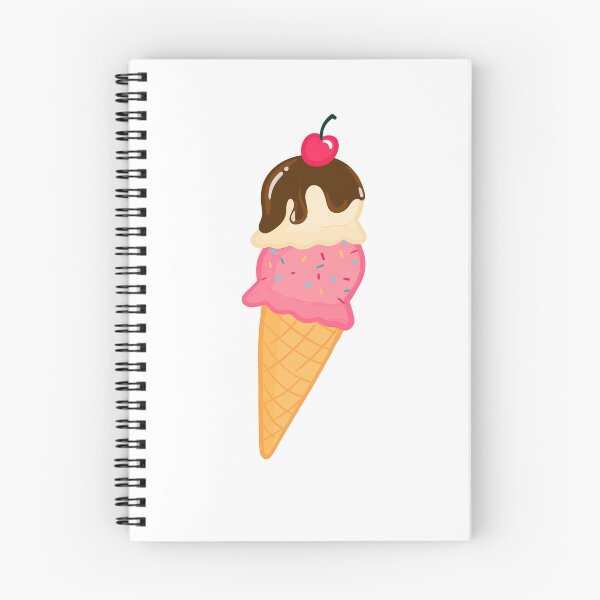 Item preview, Double scoop ice cream cone with cherry and sprinkles, yum! designed and sold by StateOfDaisy.