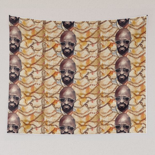 Item preview, Issac Hayes Gold Chains Pattern - Iconic Soul Music Inspired Artwork designed and sold by Retro-ArtDeco.