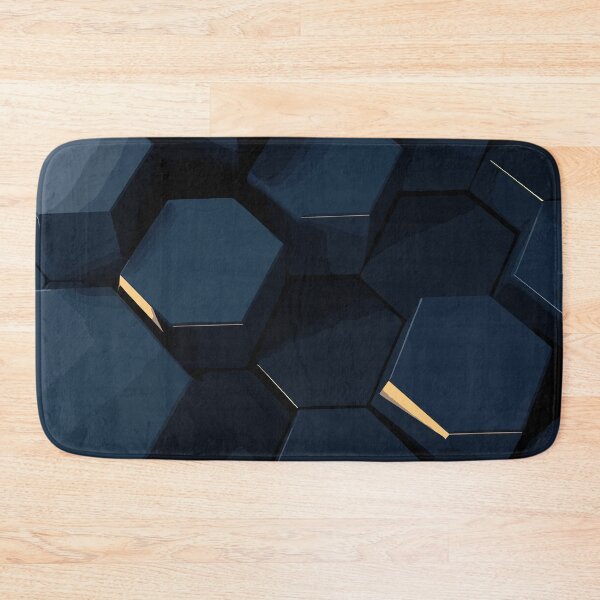 Item preview, Hexagonal dark navy texture background designed and sold by Aestheticlanart.
