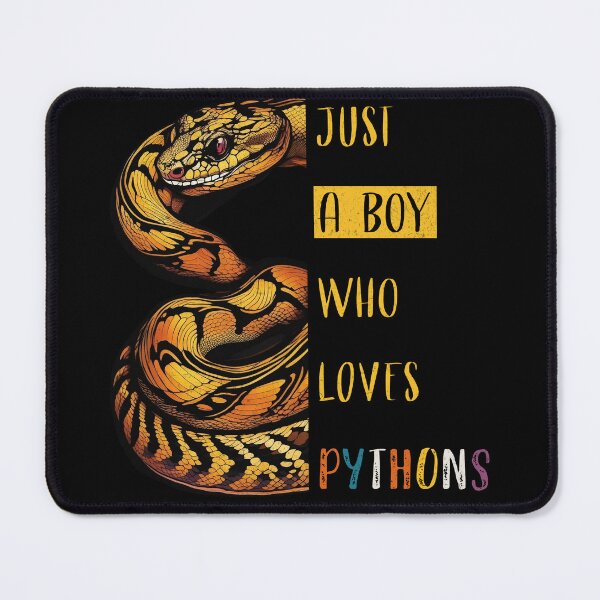 Item preview, Just A Boy Who Loves Pythons designed and sold by Hugo Bloke.