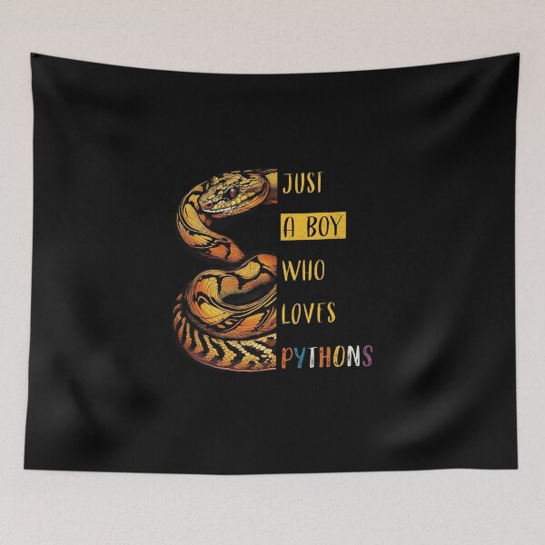 Item preview, Just A Boy Who Loves Pythons designed and sold by Hugo Bloke.