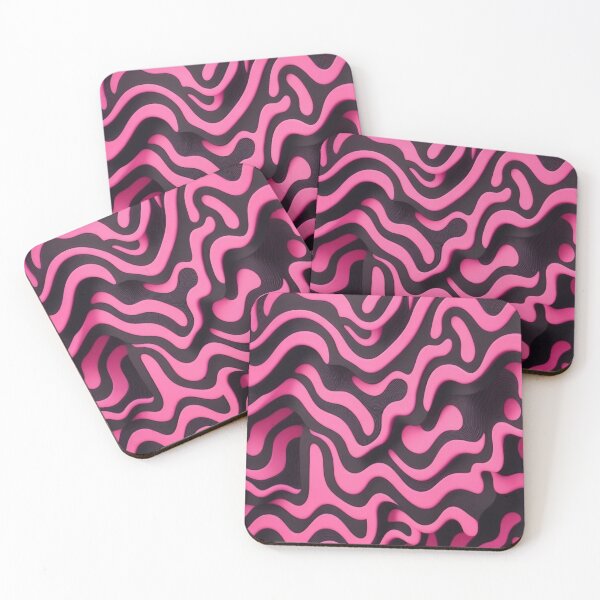Item preview, Black Pink Coral Pattern designed and sold by JapKo.